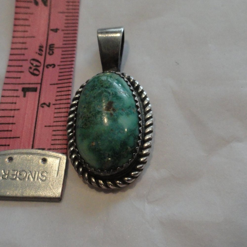 Sterling Silver Turquoise Pendant